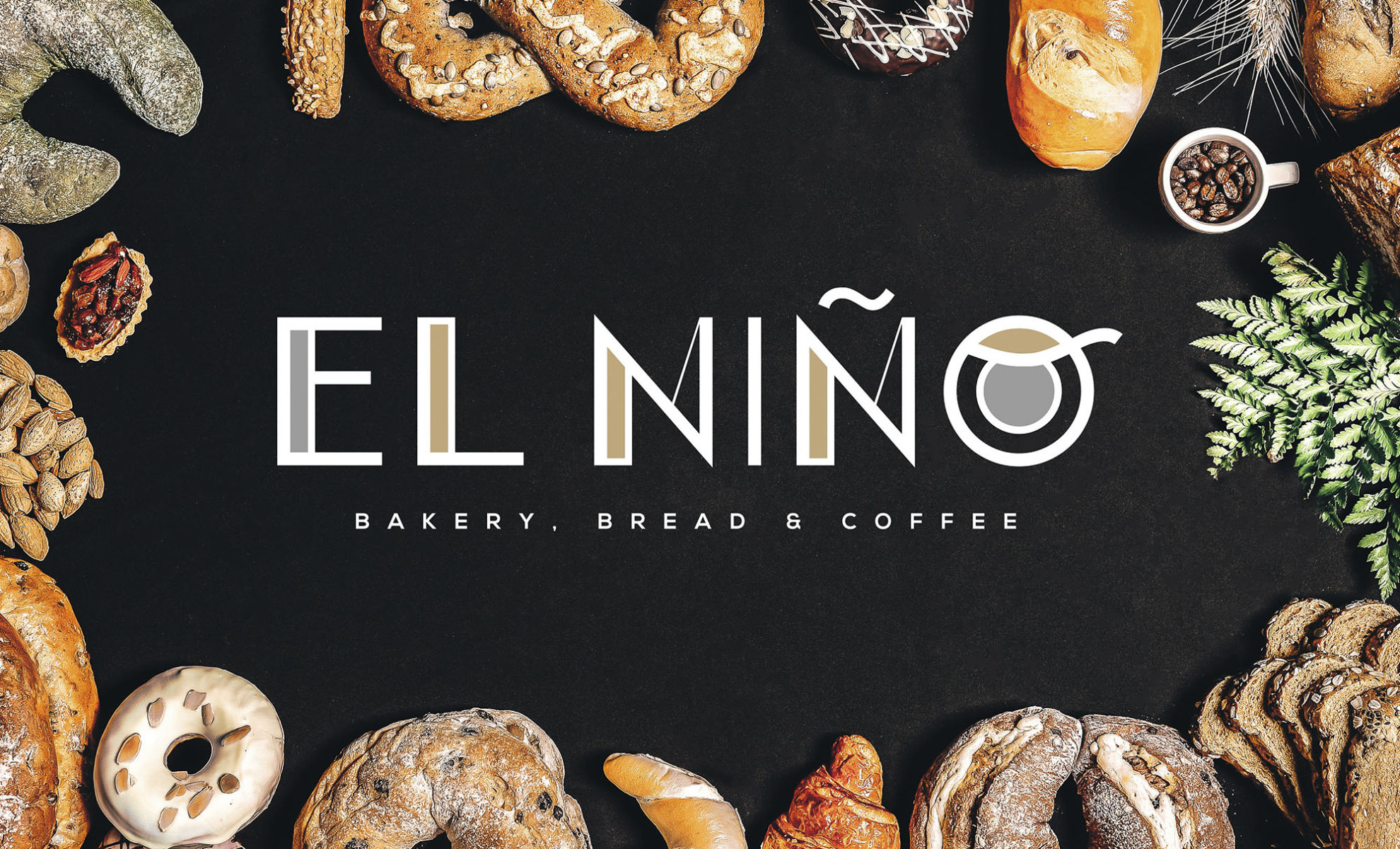 Presentación de la nueva identidad corporativa de El Niño sobre fondo temático de pastelería