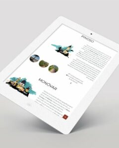 Imagen de la web de la Ruta del Vino de Alicante 2021 en una tablet
