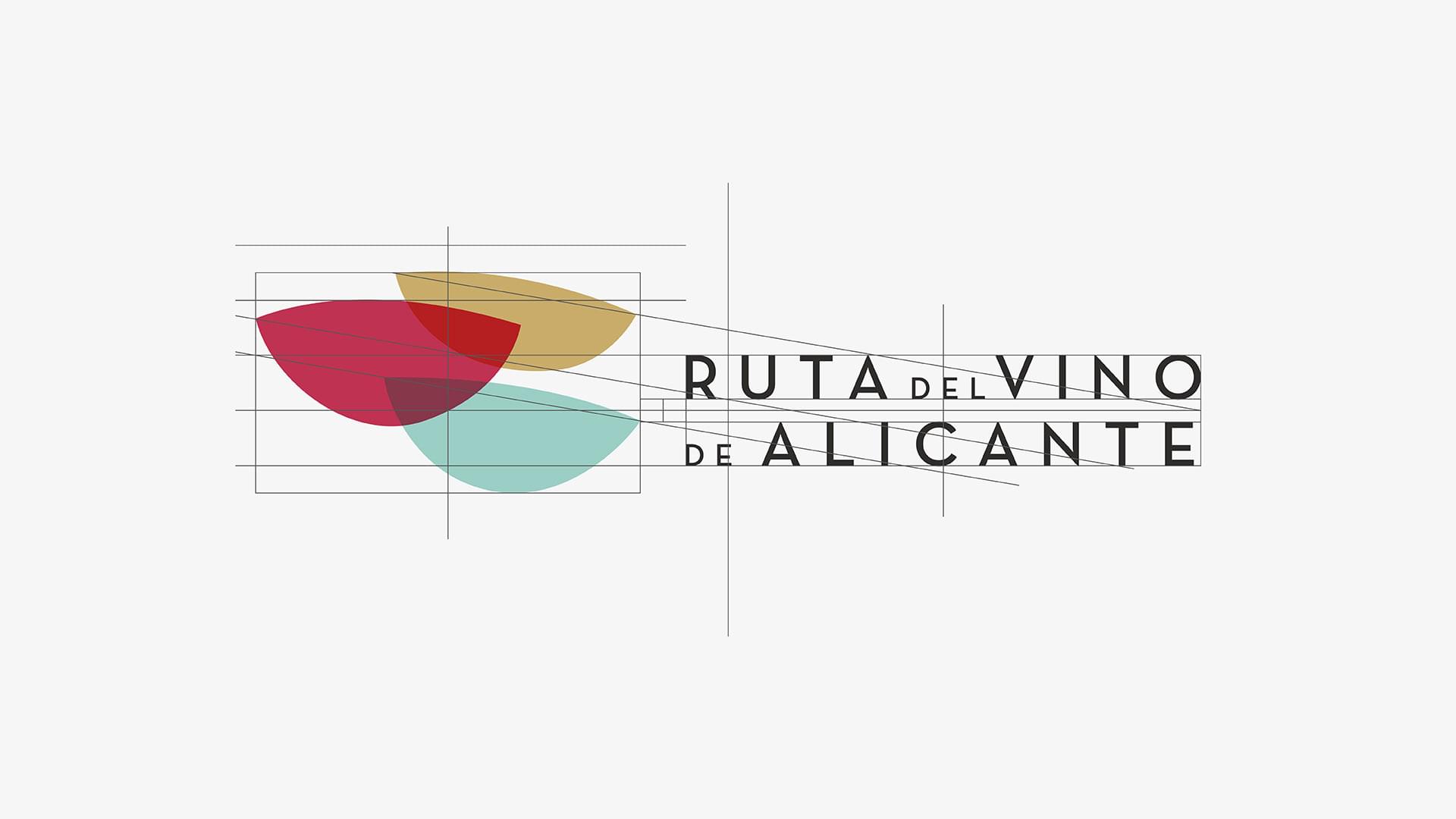 Estructura de la marca de la Ruta del Vino de Alicante, trabajo de rebranding de IDEADE Creativos