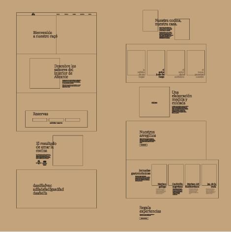 estructura de diseño web para restaurante en pinoso pere i pepa