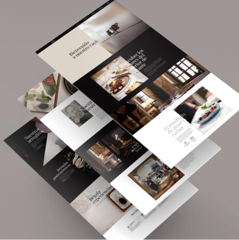 muestra del diseño web para restaurante en pinoso pere i pepa