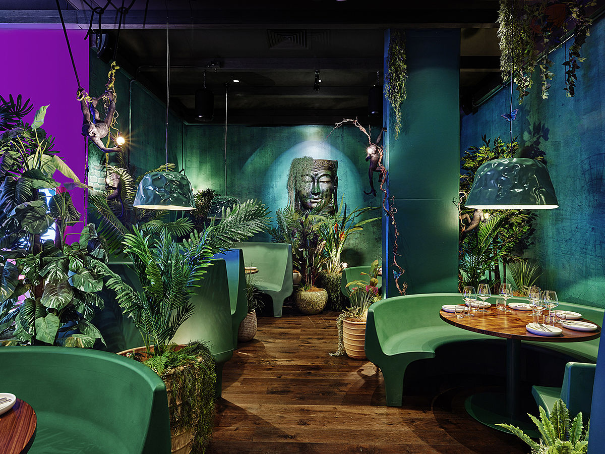 Diseño de restaurantes de temática de selva: Restaurante Ping Pong