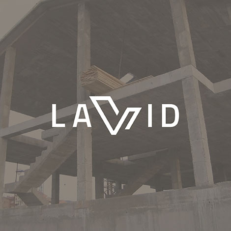 Logotipo final del diseño de identidad corporativa para empresa de construcción La Vid Construcciones